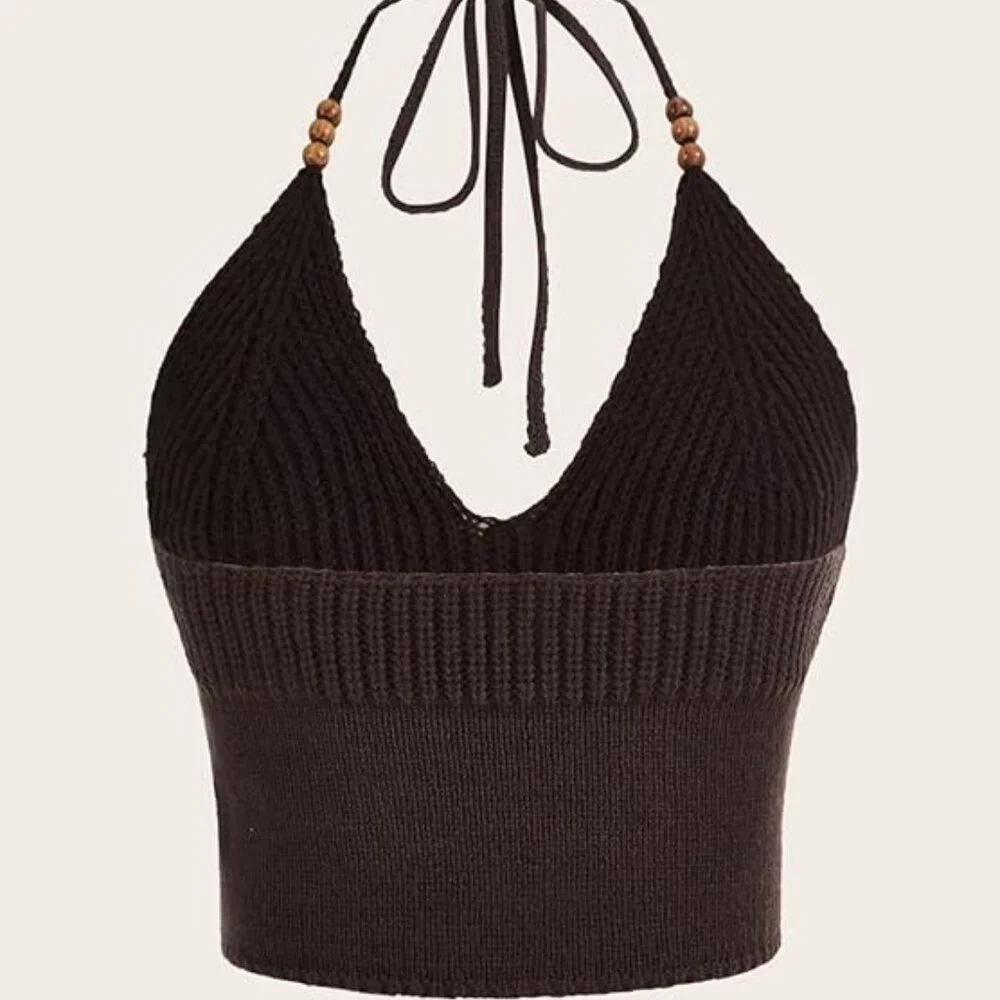 Women's Crop Halter Top - Picture 4 of 5